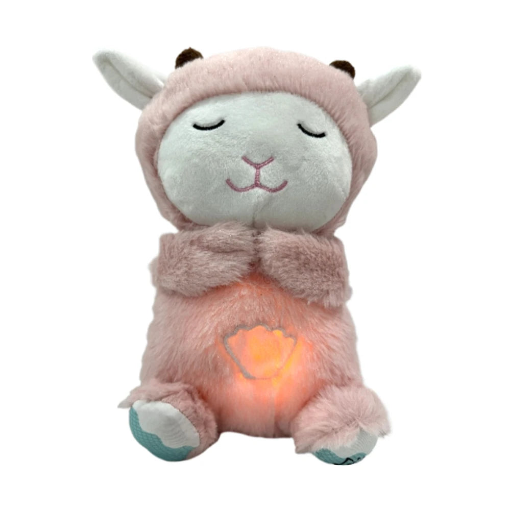 Kawaii Koala Soothing Musical Plush Toy Baby Sleeping Companion Sound and Light Doll Breathing Motion Koala Bear Toys Gifts