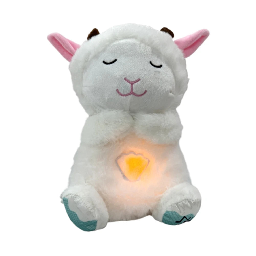Kawaii Koala Soothing Musical Plush Toy Baby Sleeping Companion Sound and Light Doll Breathing Motion Koala Bear Toys Gifts